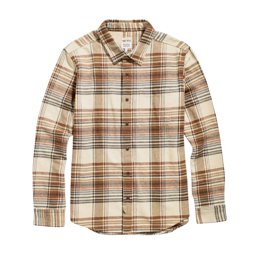 Larson Long Sleeve - Latte Plaid