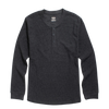 Recycled Waffle Henley - Charcoal