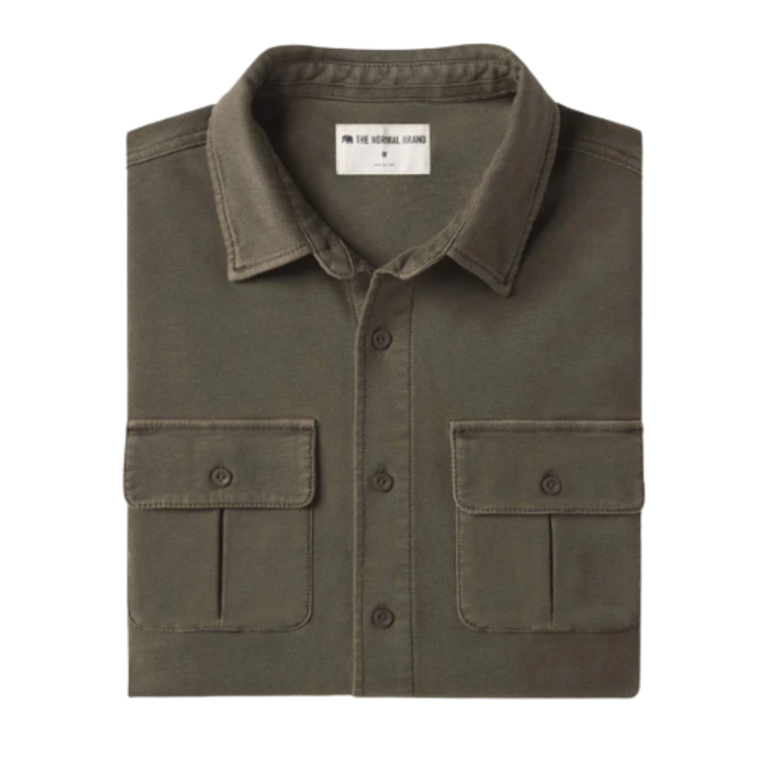 Comfort Terry Shirt Jacket -