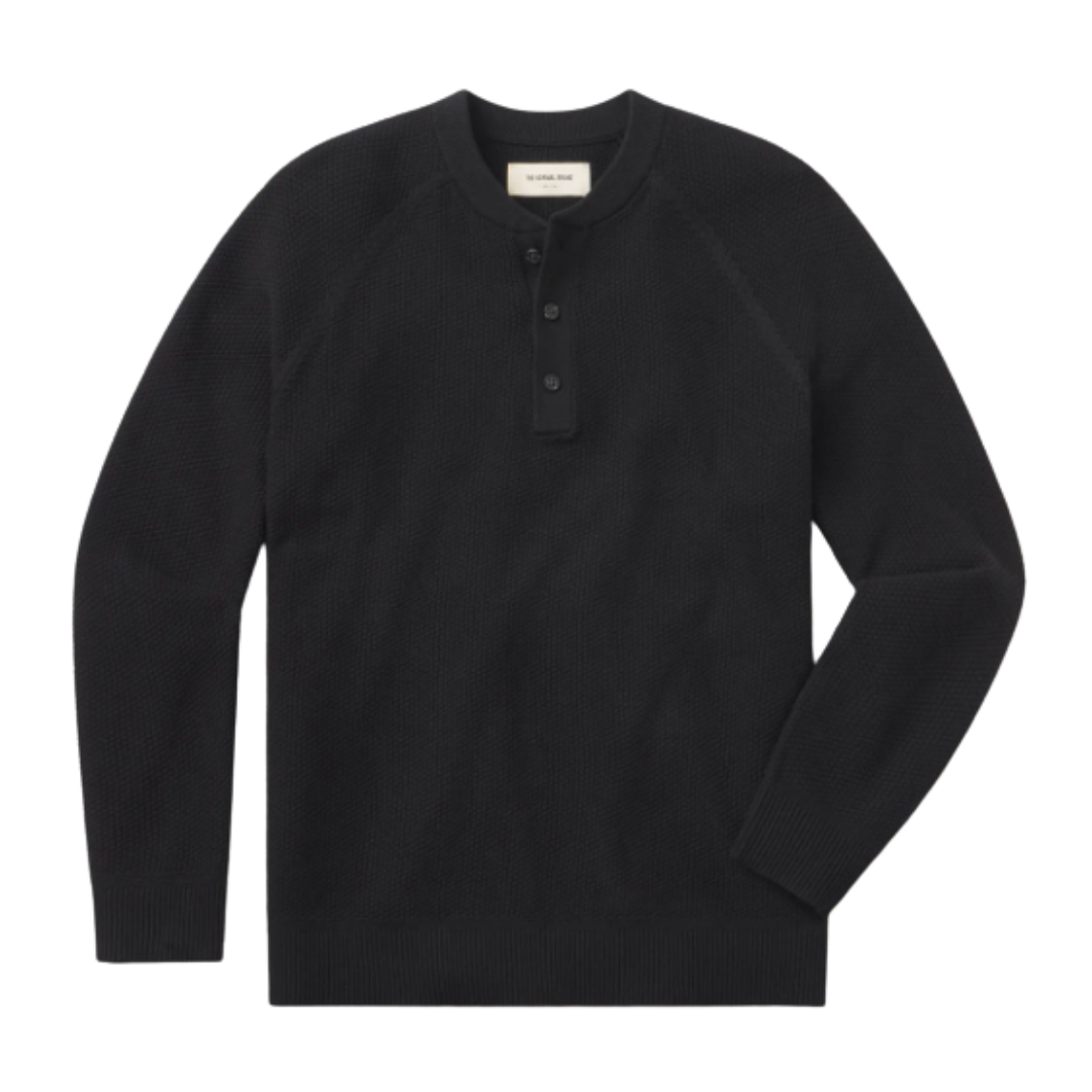 Coolmax Textured Sweater - Black