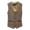 Irish Tweed Waistcoat - Brown Hunting Plaid
