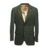 James Stephens Herringbone Poets Jacket - Green