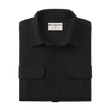 Comfort Terry Shirt Jacket - Black