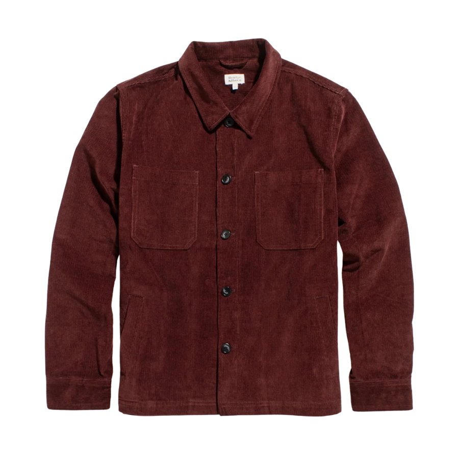 Banks Corduroy Shirt Jacket - Redwood