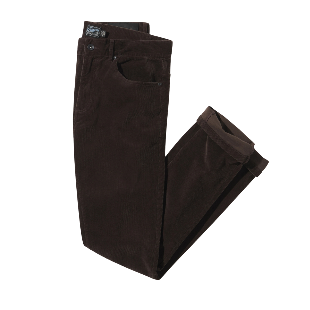 Burlington 5 Pocket Stretch Corduroy - Coffee Bean