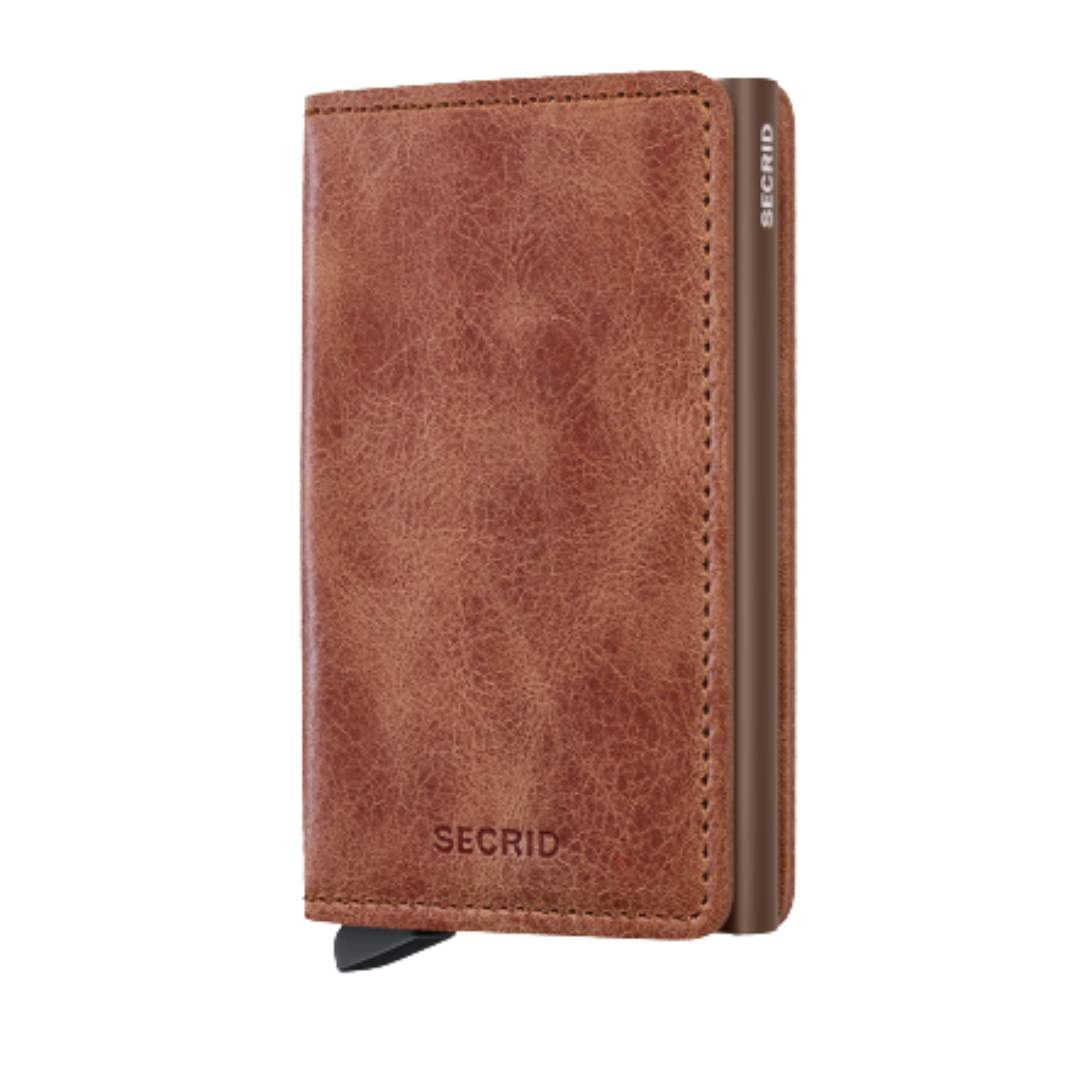 Slimwallet - Vintage Cognac & Brown