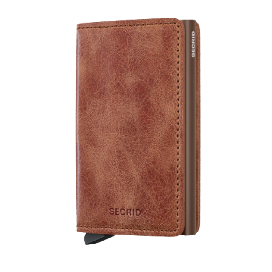 Slimwallet - Vintage Cognac & Brown