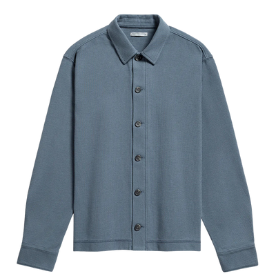 Beacon Waffle Long Sleeve Shirt - Citadel Blue