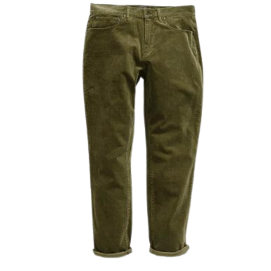 Burlington 5 Pocket Stretch  Corduroy - Old Dusty Olive