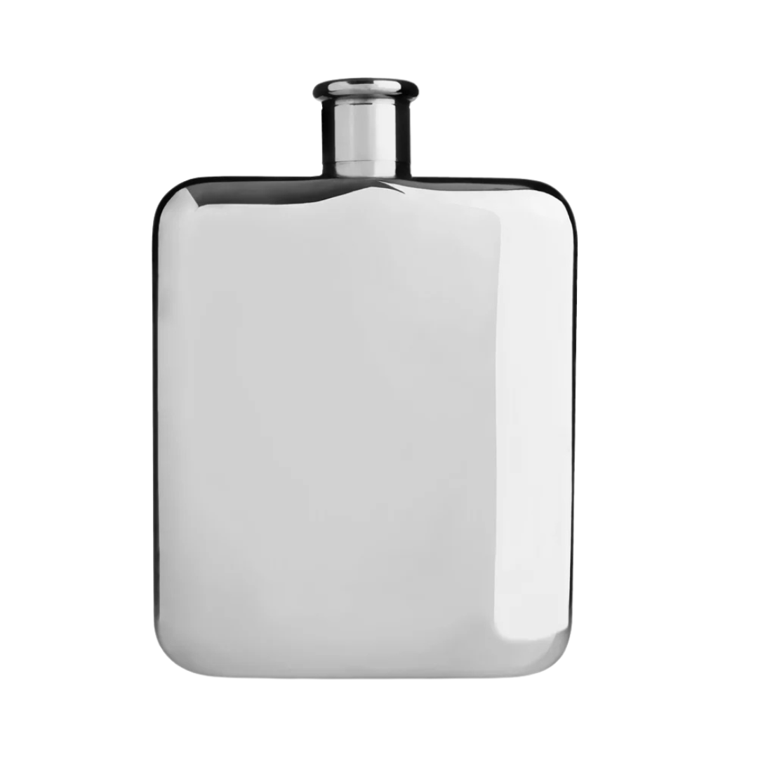 Flask - Polished Silver