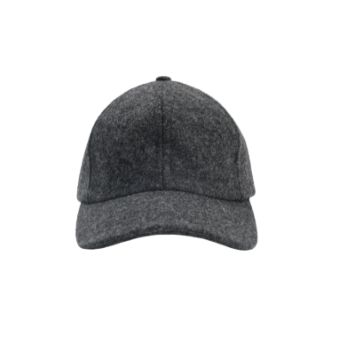 Wool Baseball Hat - Granite