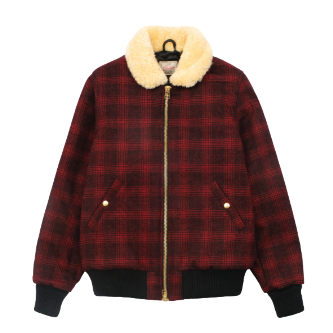 Flyers Club Jacket - Melton Wool Canyon Plaid