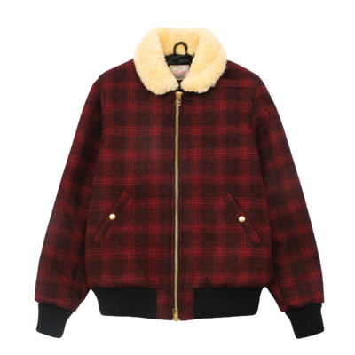 Flyers Club Jacket - Melton Wool Canyon Plaid