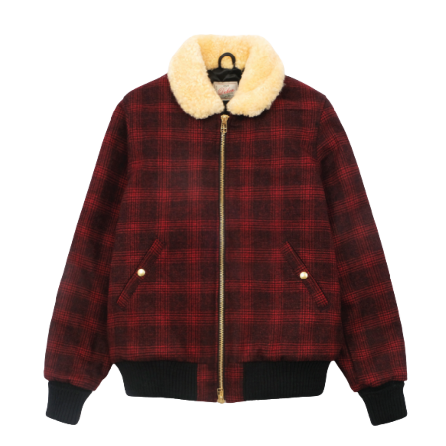 Flyers Club Jacket - Melton Wool Canyon Plaid