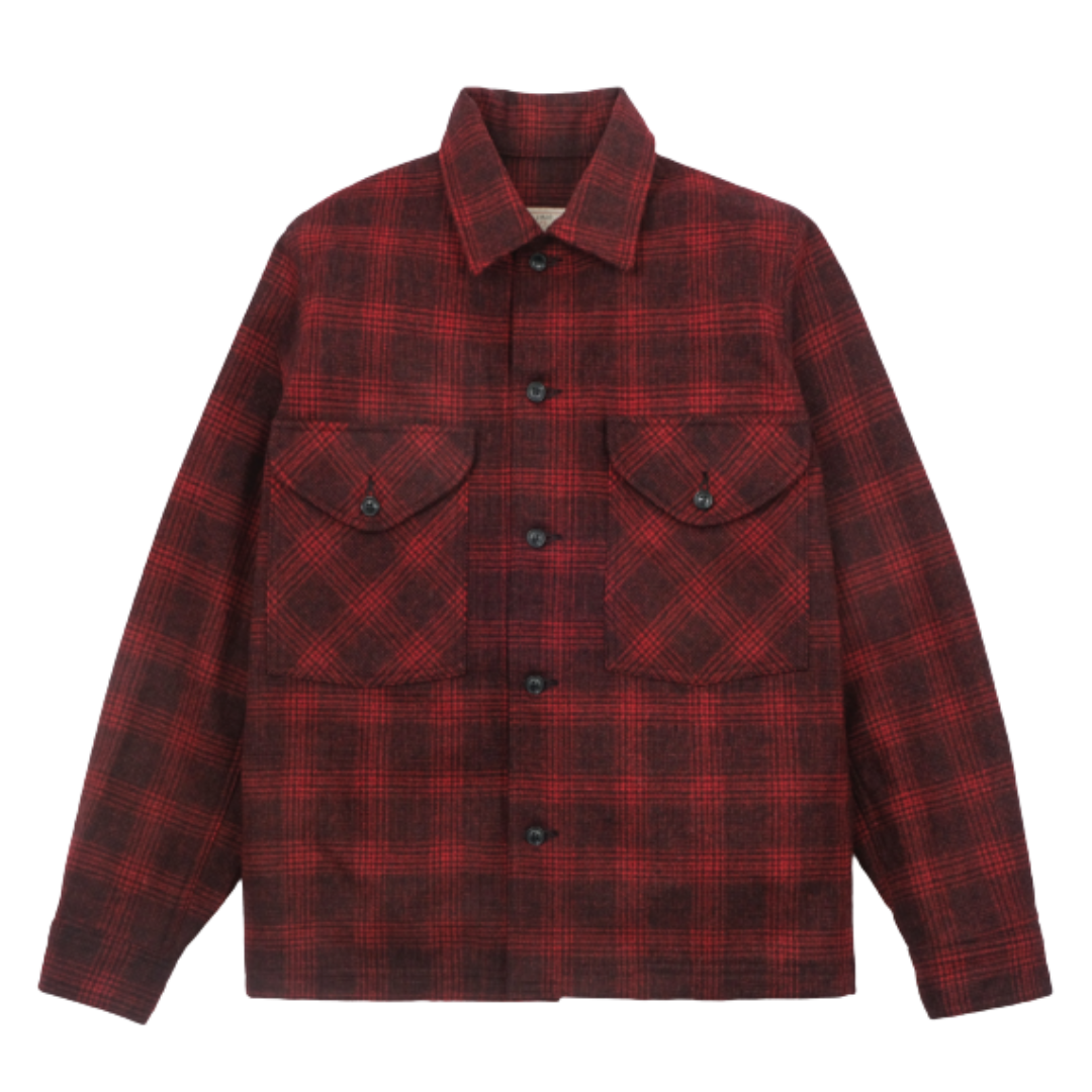 Skyline Overshirt Melton Wool - Canyon Plaid