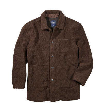 Boucle Car Coat - Dark Chocolate