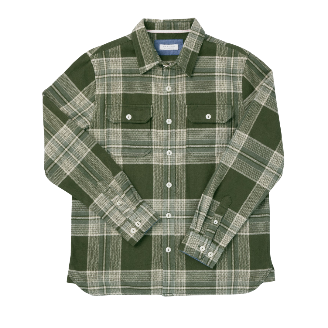 Winter Flannel Utility Shirt - Desert Jade