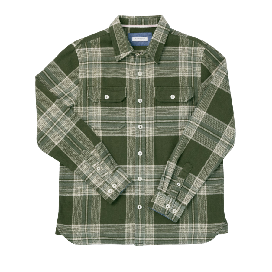 Winter Flannel Utility Shirt - Desert Jade