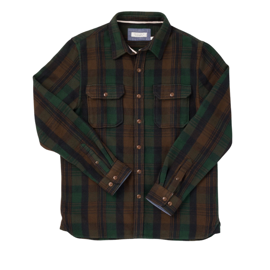 Winter Flannel Utility Shirt - Deepwood Forest