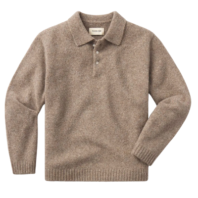 Homebound Polo Sweater - Toasted Chestnut