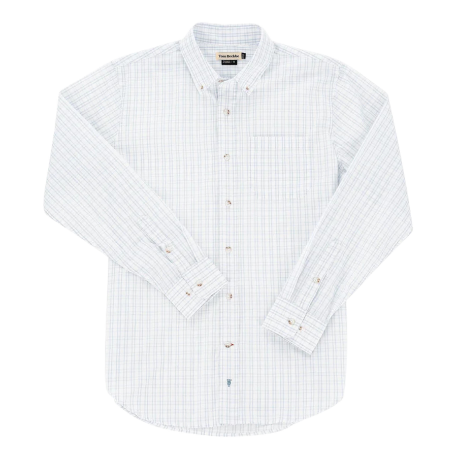Monroe Poplin Shirt - Smokey Blue