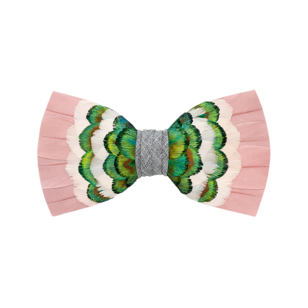 Scottsdale Bow Tie - Peacock & Goose Feathers