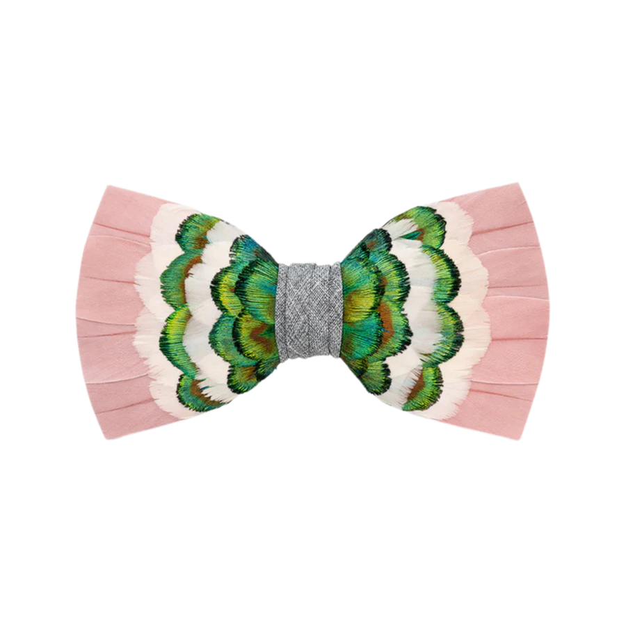 Scottsdale Bow Tie - Peacock & Goose Feathers