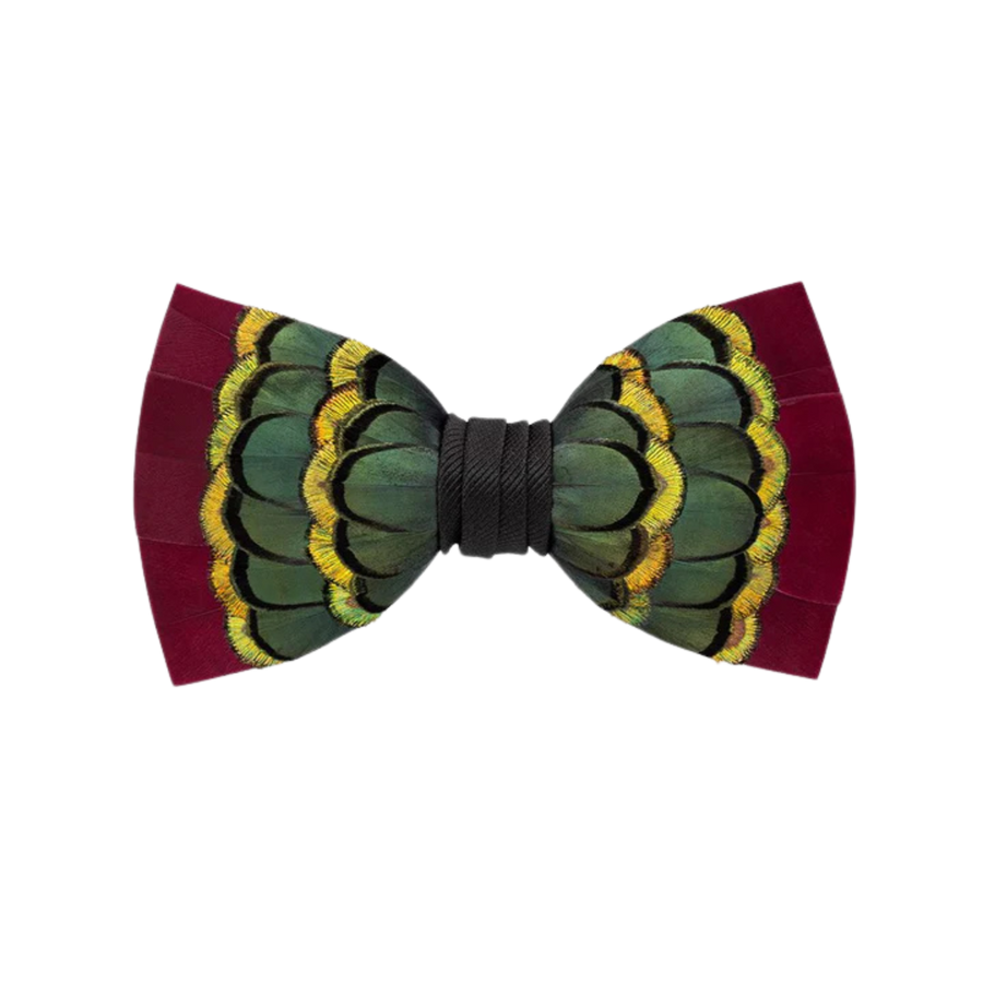 Willwood Bow Tie - Turkey, Pheasant & Peacock Feathers