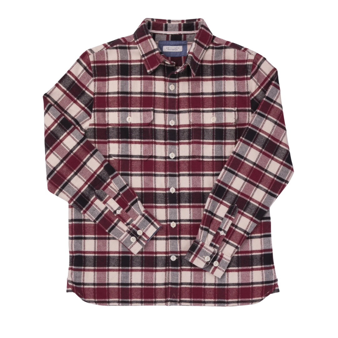 Winter Flannel Utility Shirt - Spanish Tile