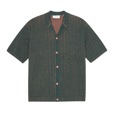 Evan Knitted Shirt - Sea Moss Green