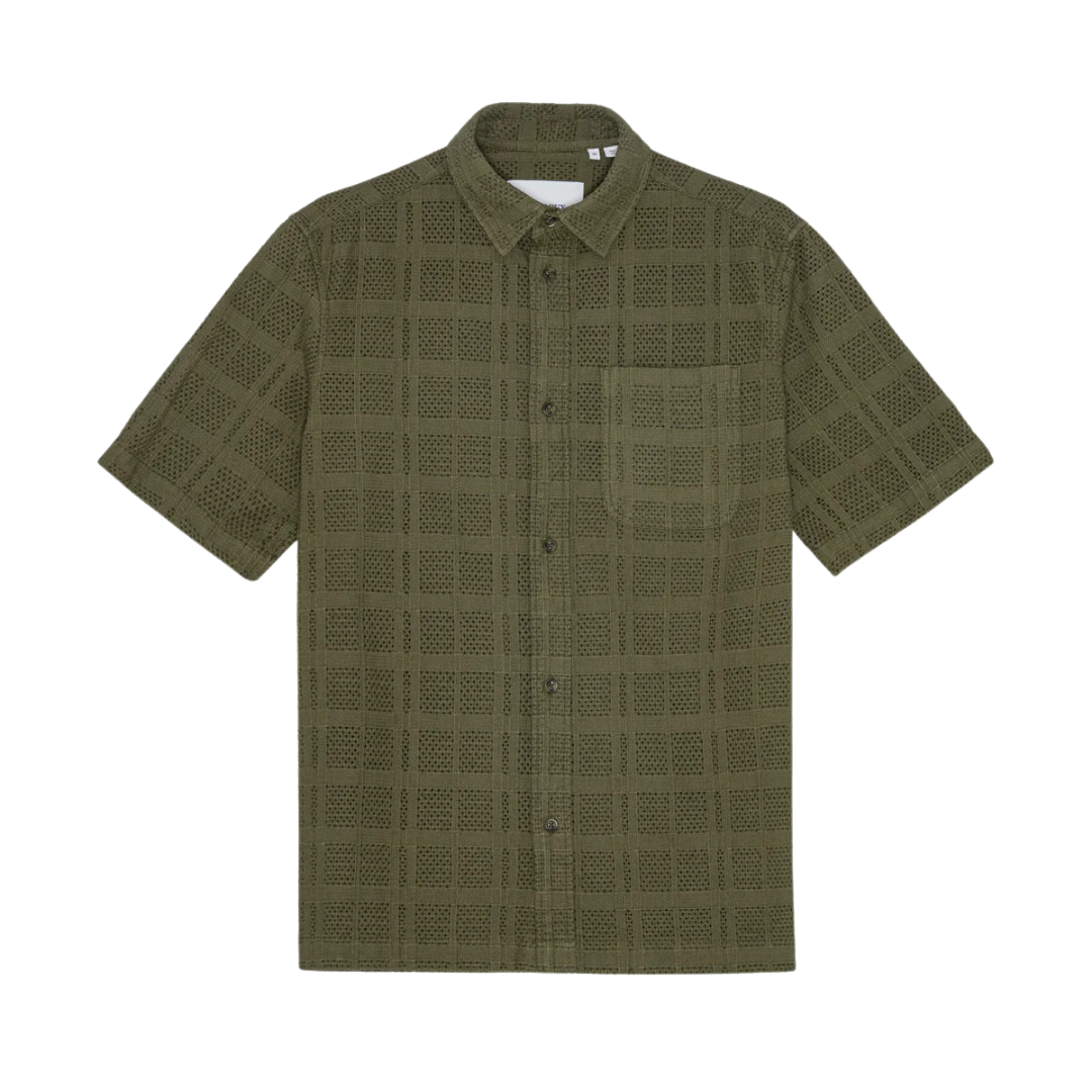 Charlie Short Sleeve Shirt - Olive Night