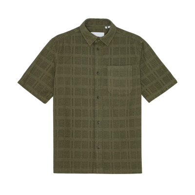 Charlie Short Sleeve Shirt - Olive Night