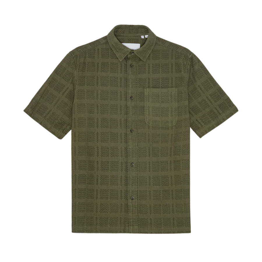 Charlie Short Sleeve Shirt - Olive Night
