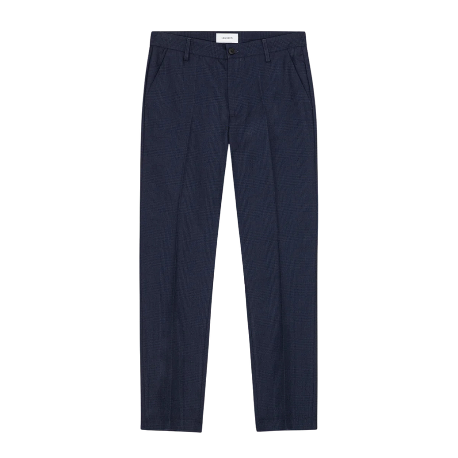 Como Regular Houndstooth Suit Pants - Dark Navy