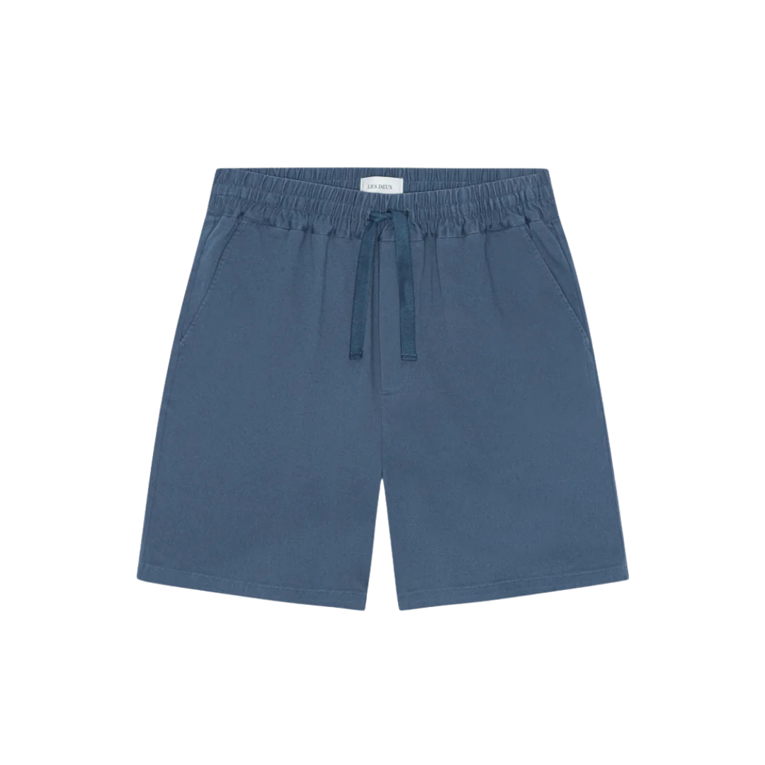 Otto Cotton Shorts - Dark Denim Blue