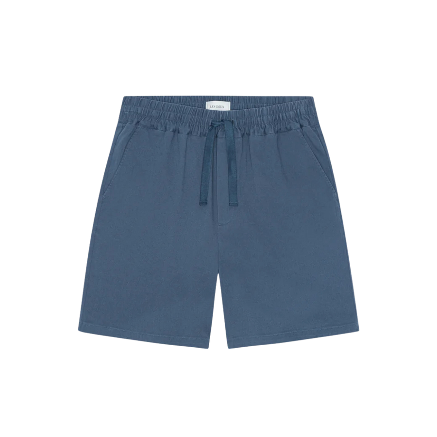 Otto Cotton Shorts - Dark Denim Blue
