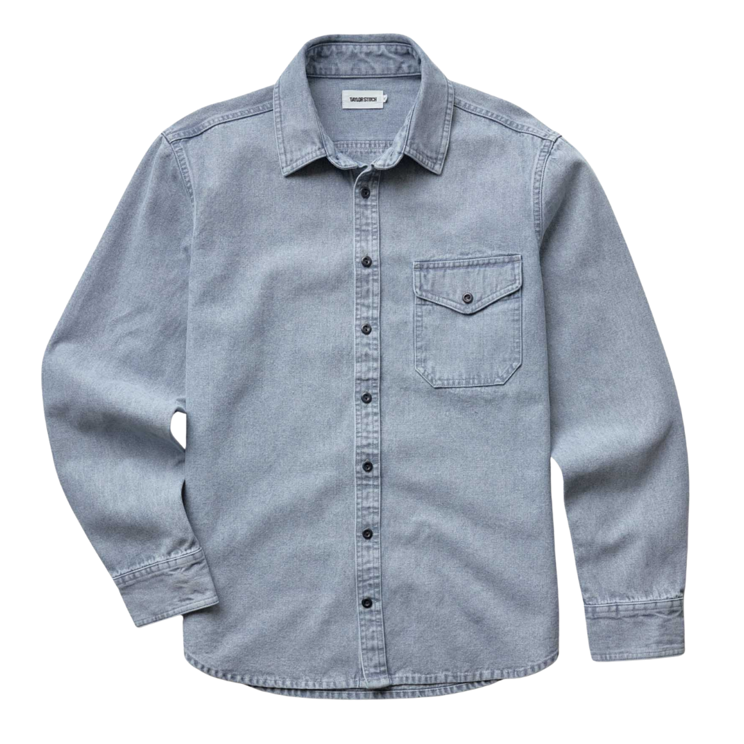 The Cadet Shirt - Washed Indigo Oxford