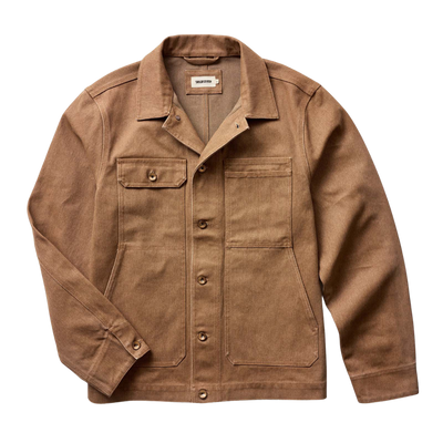 The Longshore Chipped Canvas Jacket - Tobacco