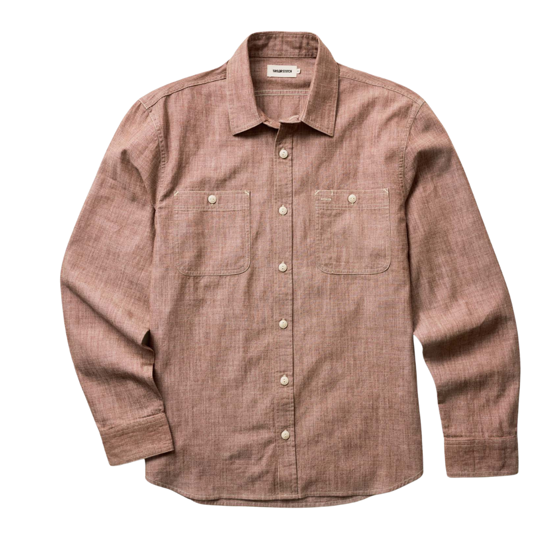 The Foundry Chambray Shirt - Brick
