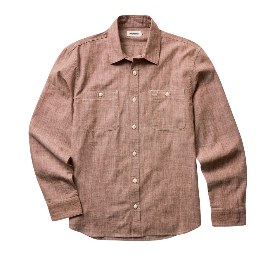 The Foundry Chambray Shirt - Brick