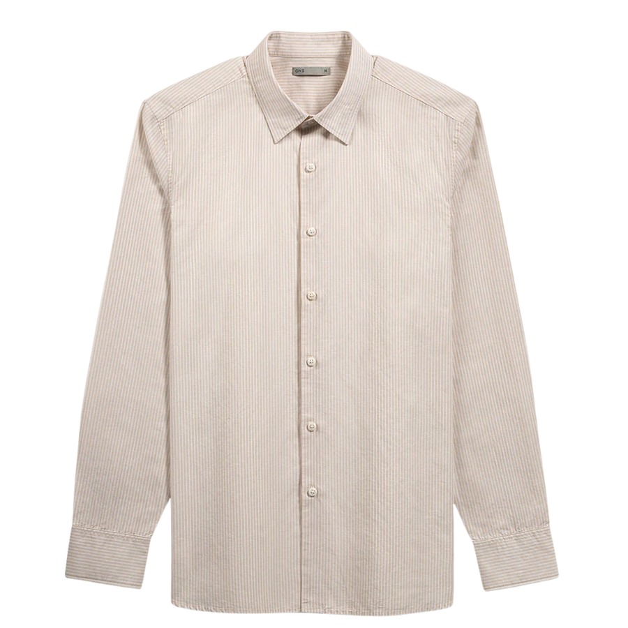 Arik Candy Stripe Shirt - Dusty Pink & Bright White