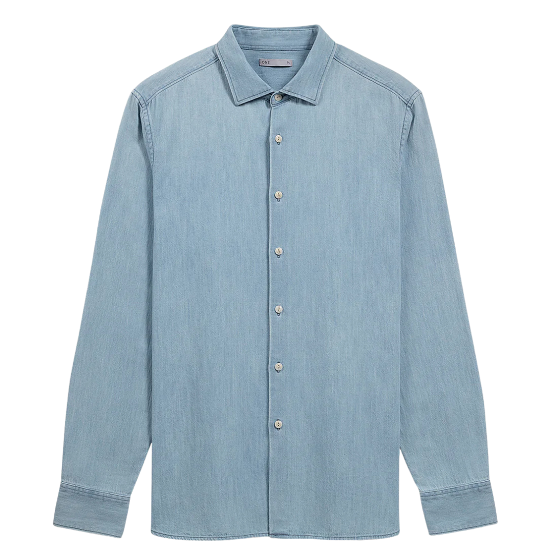 Adrian Denim Shirt - Light Indigo