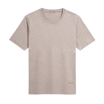 Village Crew Neck Tee - Rosy Brown Heather
