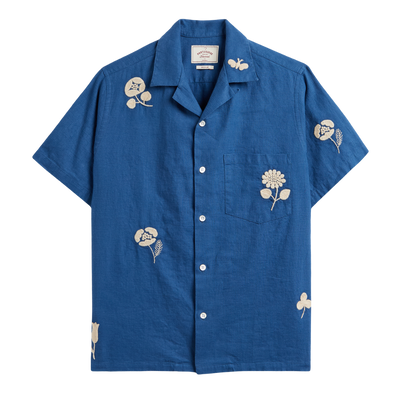 Embroidery Nature Ramie- Blue