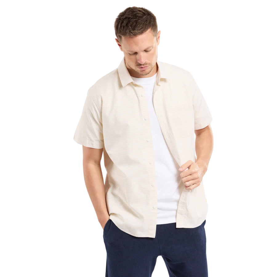 Short Sleeve Stripe Shirt - Gravel