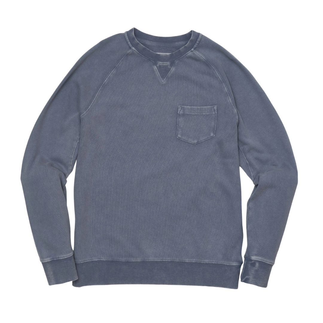 Sunfaded Terry Crew - Aegean Blue