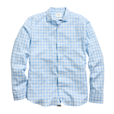 Check Hutcheson Sport Shirt - Light Blue & White