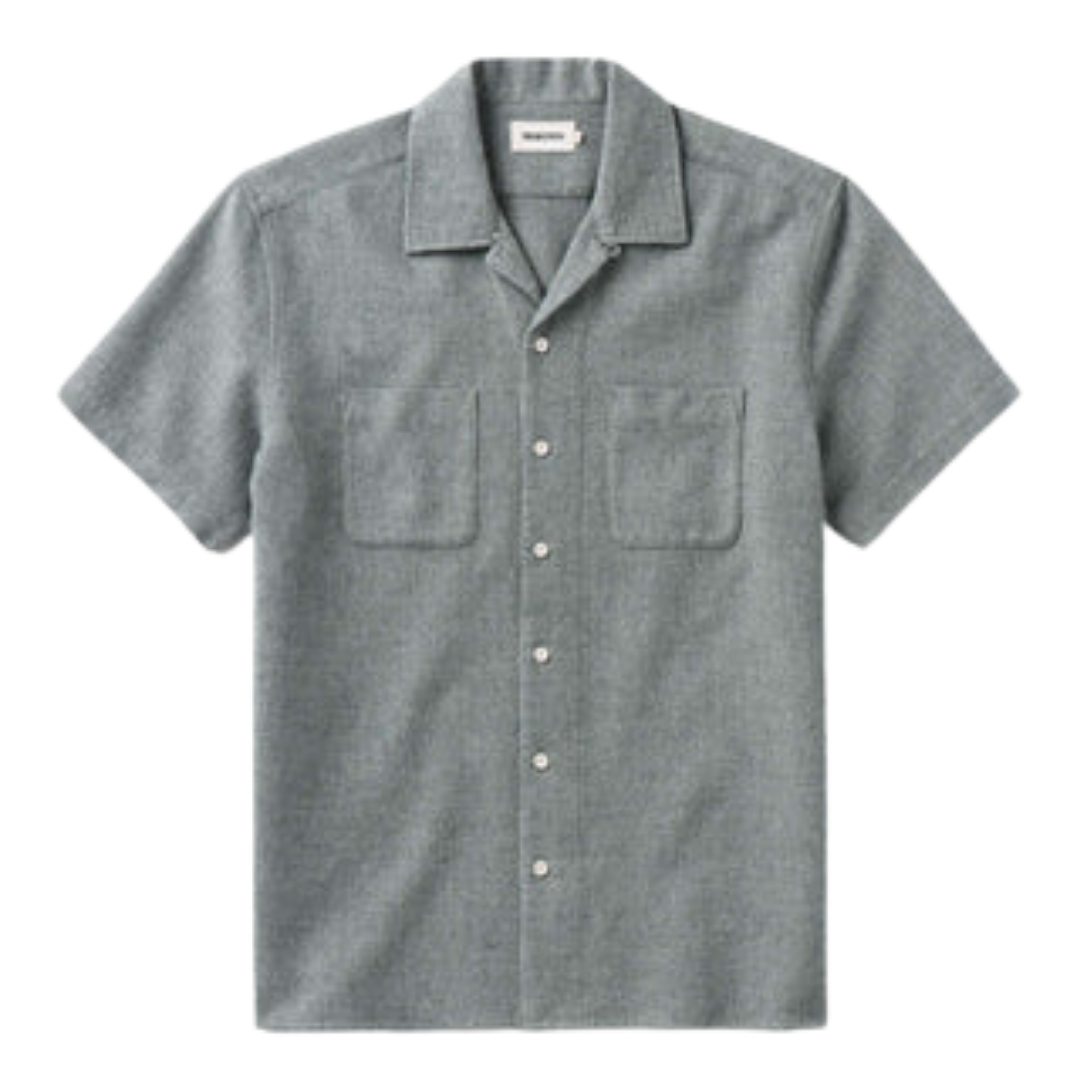 The Conrad Short Sleeve Shirt - Deep Sea Twist