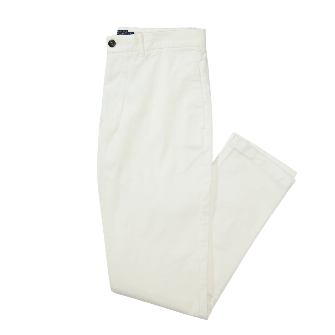 Thompson Flex Stretch Slim Chino - White