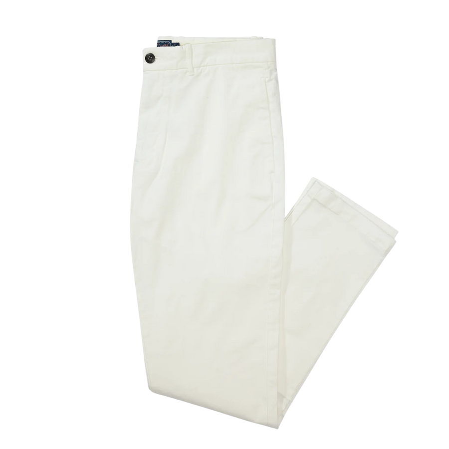 Thompson Flex Stretch Slim Chino - White
